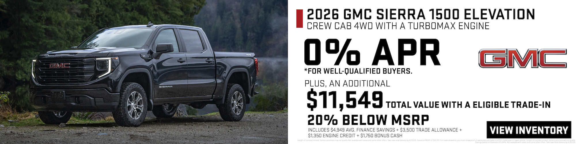 Shop 2026 GMC Sierra 1500 Offer